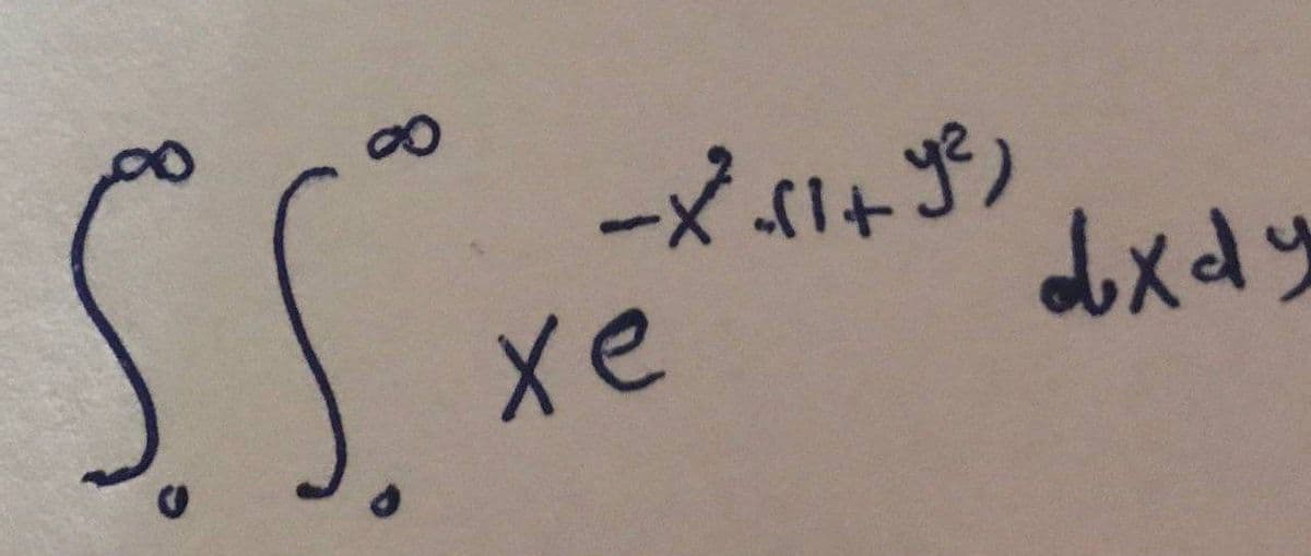 5.5.
8
-X².11 +9²)
xe
dxdy