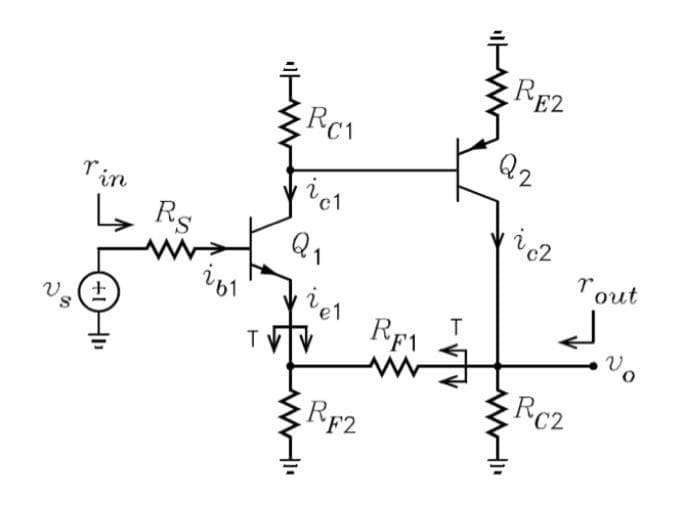 RE2
Q2
Tin
Q1
Tout
T
Rf1
T
Rc2
RF2
