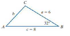 a = 6
32
B
c = 8
