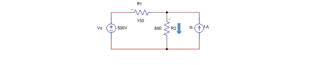 R1
150
Vs
+) 500V
680
R2
Is
