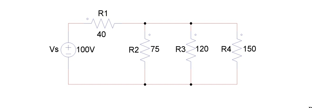 R1
40
Vs
100V
R2.
75
R3
120
R4.
150
