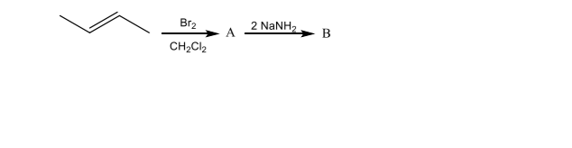 Br2
2 NaNH2
В
CH2CI2
