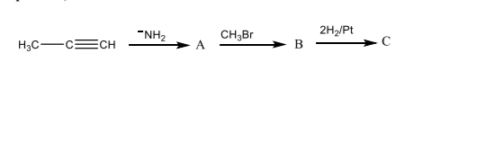 2H2/Pt
B
"NH2
CH;Br
H3C-C=
CH
