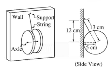 LSupport
String
Wall
13 сm
12 cm
Axle
5 ст
(Side View)
