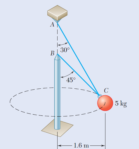 B[ 30°
45°
5 kg
1.6 m-
