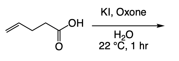 KI, Охone
HO
H20
22 °C, 1 hr
