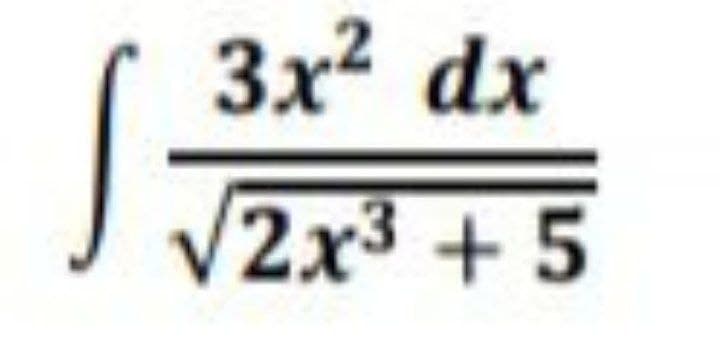 3x? dx
2x3 + 5
