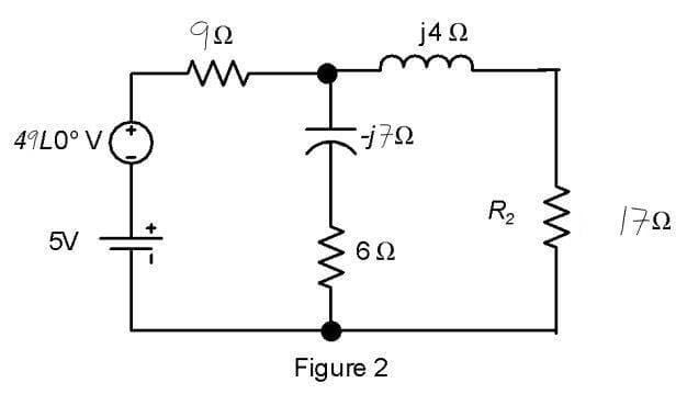 4910° V
5V
ΦΩ
j7Ω
6Ω
Figure 2
j4 Ω
R₂
172