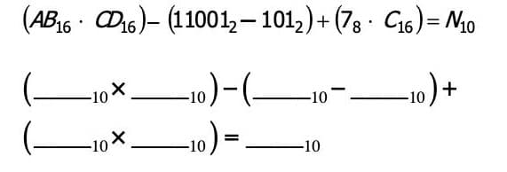 (AB16 - Di6)- (11001,-1012) + (78 · C16)= Mo
-10)-(–
-10) +
-10x
-10
-10X
-10
-10
