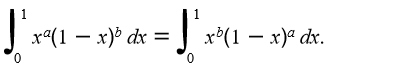 J r(1 – x) dx =
x'(1 – x)a dx.
0.
