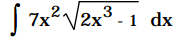 2.
3
| 7x
2x
1 dx
