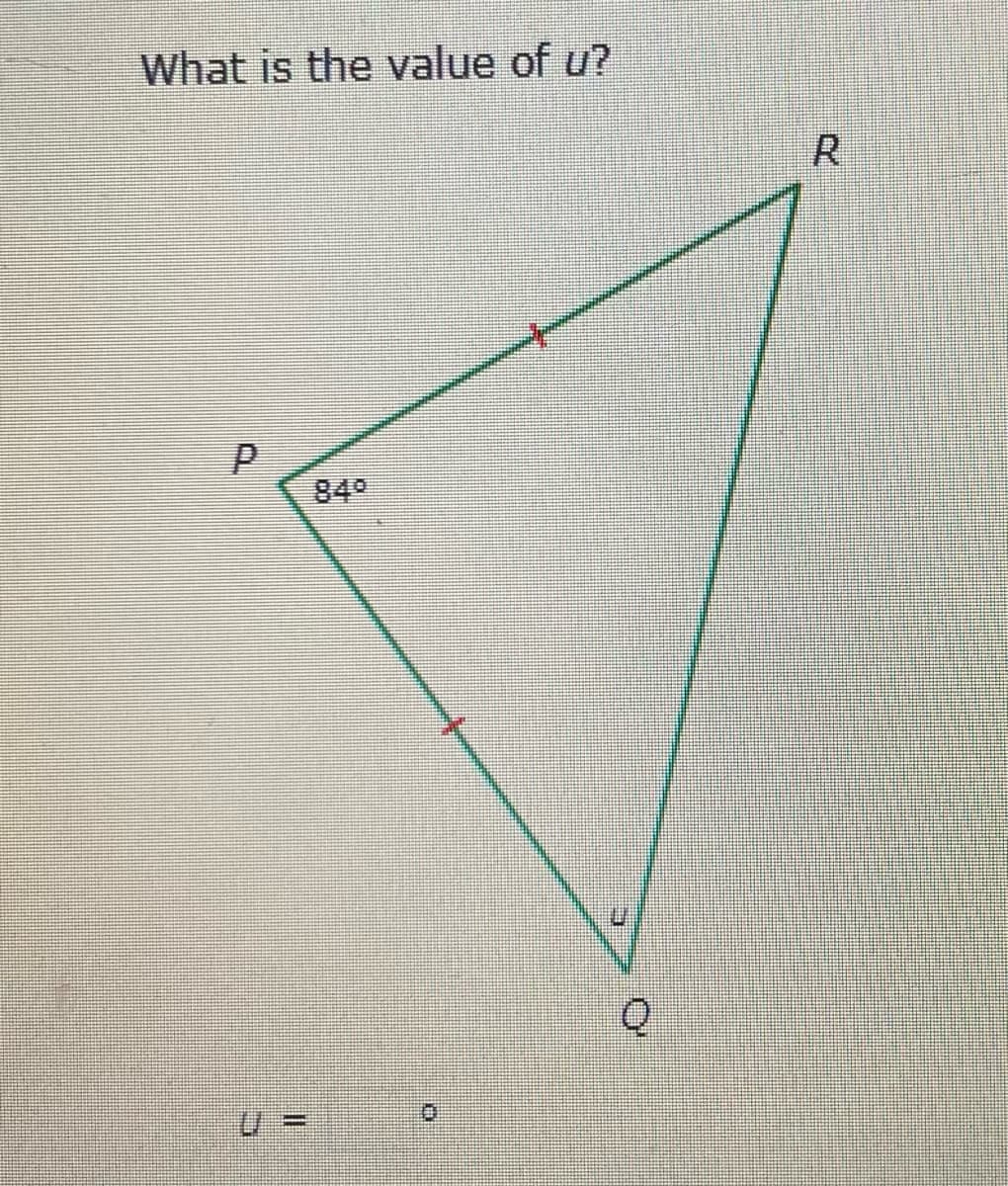 What is the value of u?
R.
840
%3D
