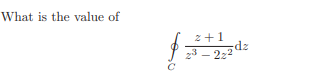 What is the value of
z+1
zp-
23 – 222
C
