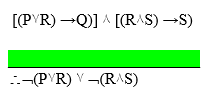 [(PYR) –Q)] A [(RAS) →S)
:-PYR) Y -RS)
