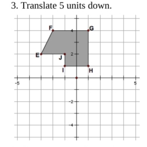 3. Translate 5 units down.
H
-2-
