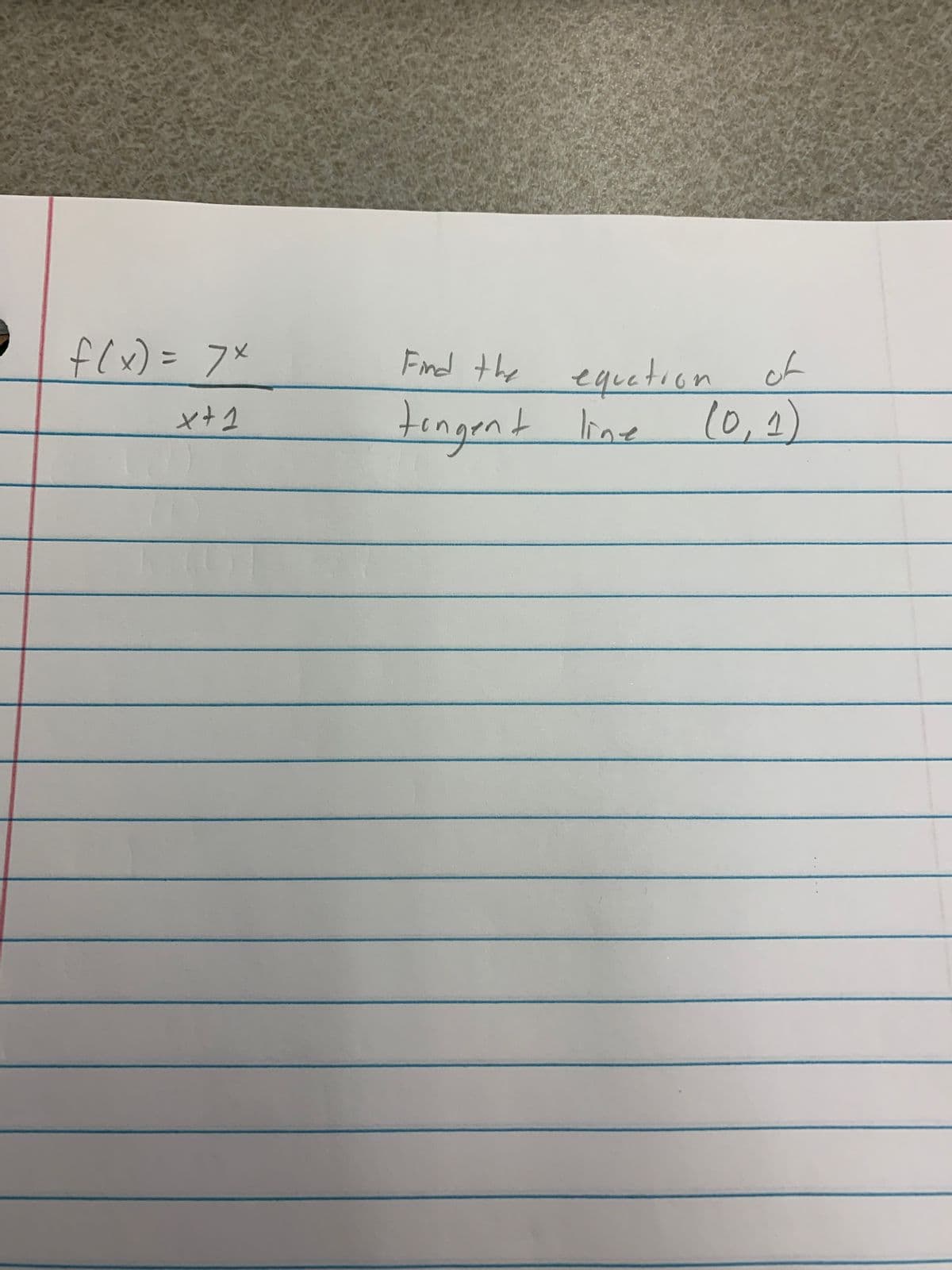 flx) = 7x
equetion cf
10,2)
Find the
%3D
tengent line
