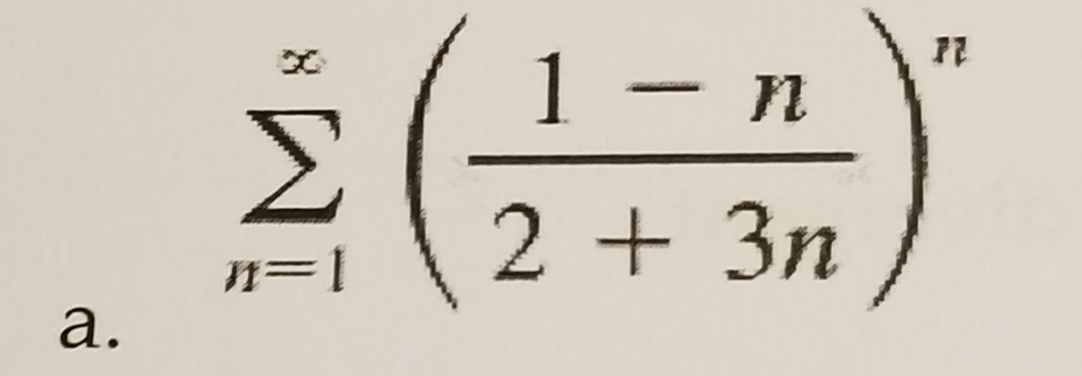 1- n
Σ
2+3n
n=1
а.
