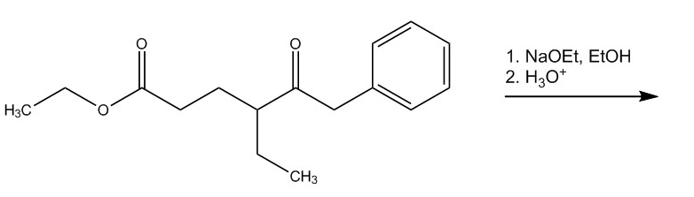 1. NaOEt, ETOH
2. H30*
H3C
CH3
