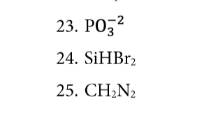 23. РОЗ2
24. SİHBR2
25. CH;N2
