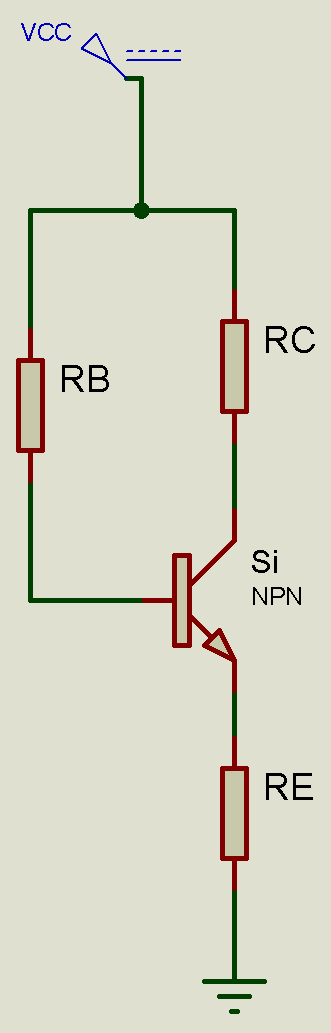 VCC
RC
RB
Si
NPN
RE
