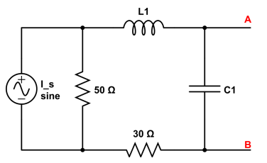 I_S
sine
m
50 Ω
L1
m
30 02
ww
C1
A
B