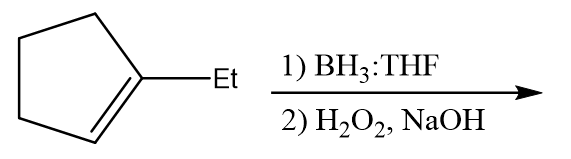 Et
1) ВH;:THF
2) Н2О2, NaOН
