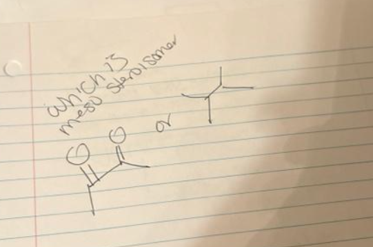 which is
mesu Steroisomer
Spot