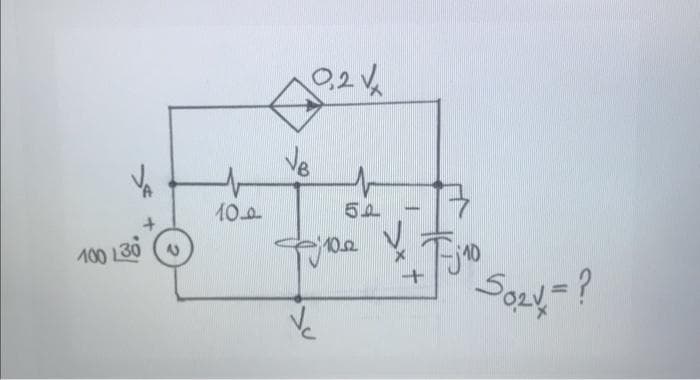 V₂
100 130
100
0,2 V
√B
V₂
50
10.02 ✓
H
+
10
So₂y = ?