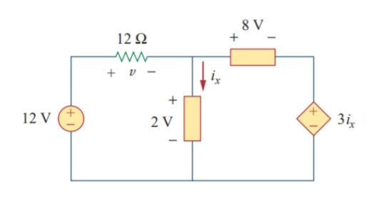 8 V
12 Q
+ v -
12 V
2 V
3ig
+
