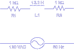 1 k
R1
120 VAC
13.2 H
L1
0
1 ki
60 Hz