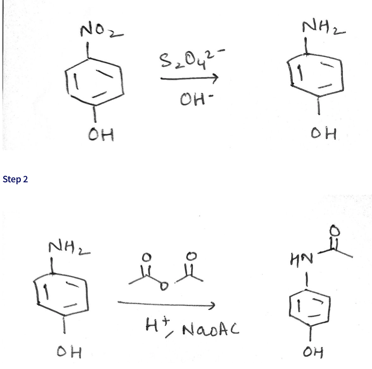 NHz
NOz
OH-
OH
OH
Step 2
NHz
1
Ht, NaoAC
OH
OH
