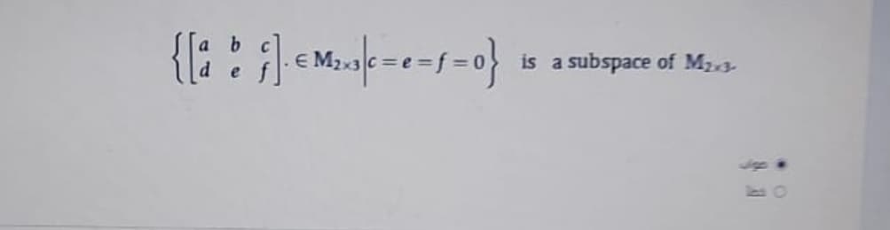 is a subspace of M3.
Jigp >
