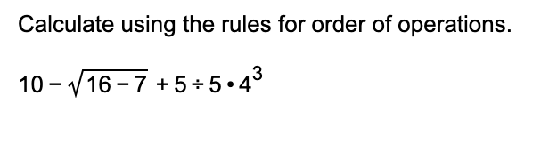 10 - v 16 -7 +5+5•4
3
