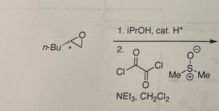 1. IPROH, cat. H*
n-Bu"
2. O
.CI
S.
Me
Me
CI
NEtg, CH2CI2
