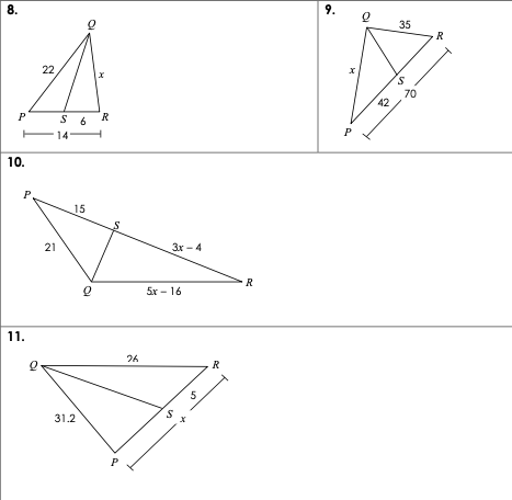 8.
9.
35
R
22
70
P
S 6 R
14-
10.
15
21
Зх - 4
R
5x - 16
11.
26
R
31.2
